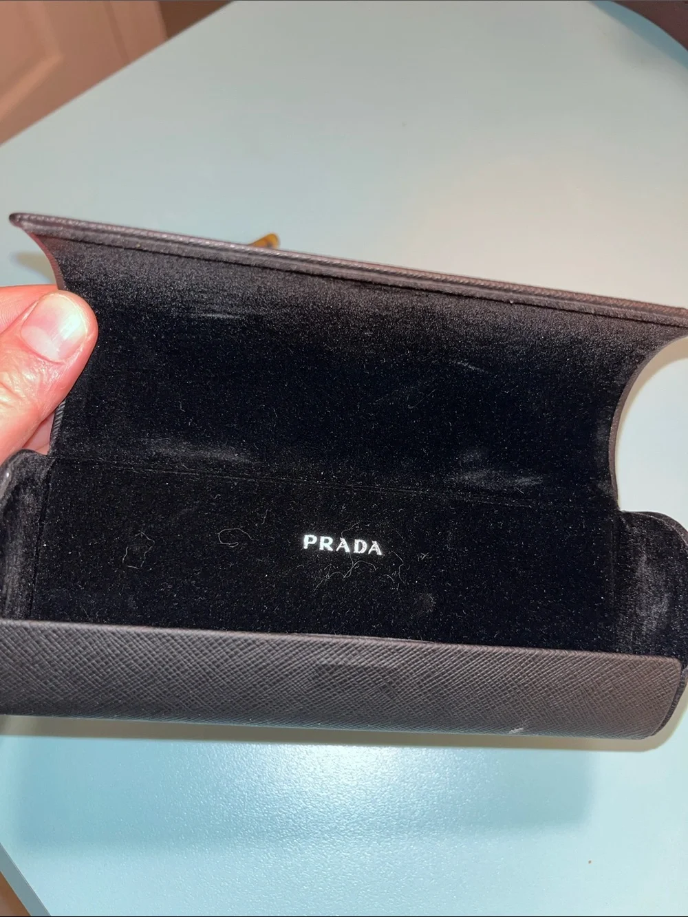 Prada Eyeglasses VPR 18O NAI-1O1 Black on Tokyo Havana Frame Italy 135- in case